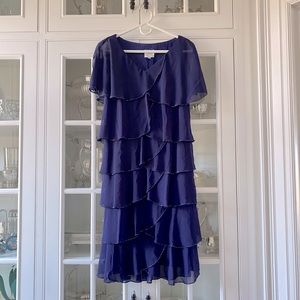 Patra Dress Blue Size 10